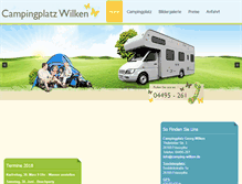 Tablet Screenshot of camping-wilken.de